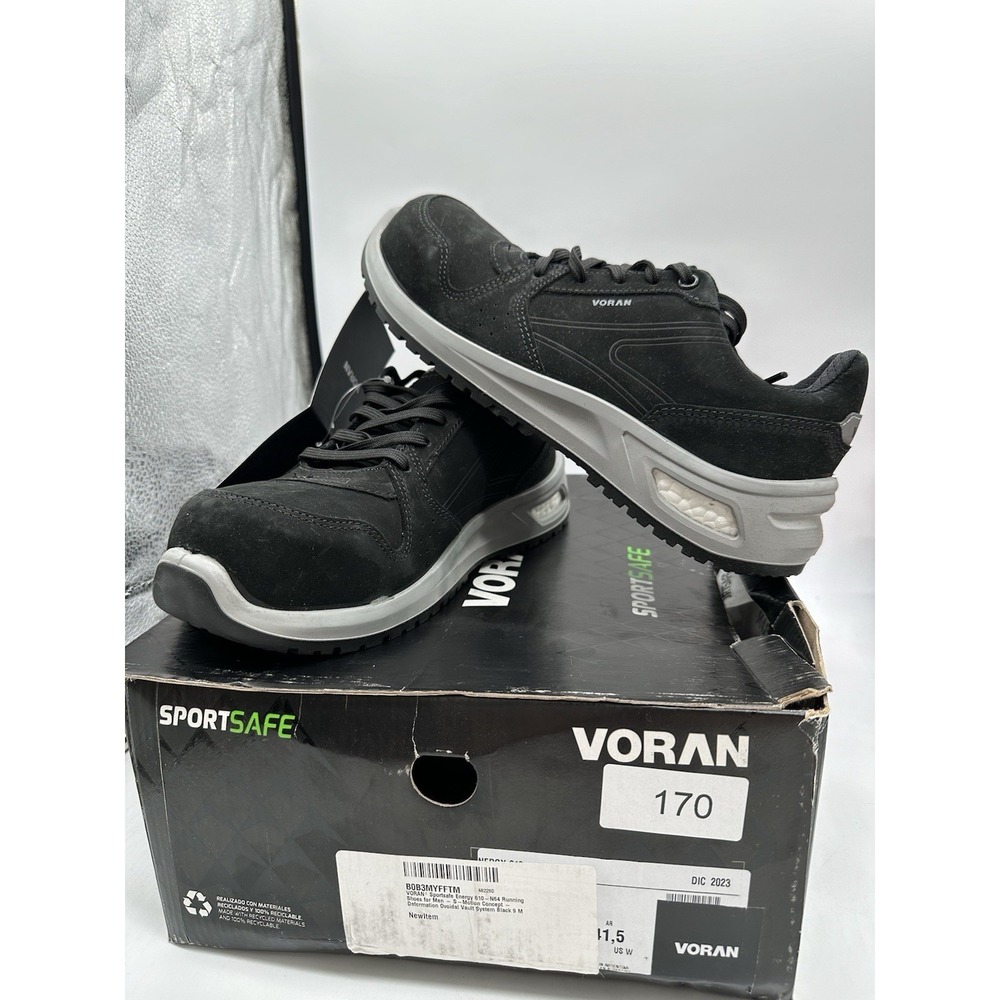 VORAN Sportsafe Energy 610-N64 Composite Toe EH Work Shoe Black 9 M Non Slip